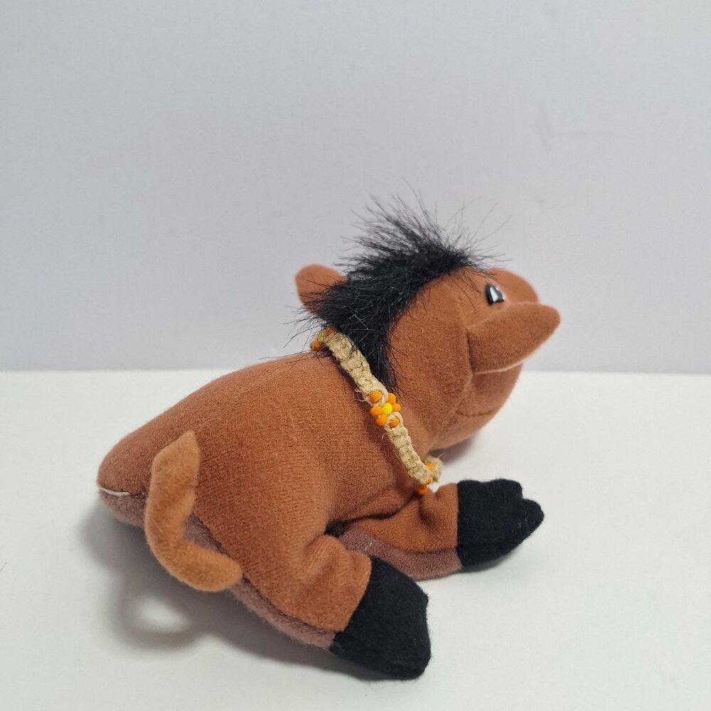 Lion King Pumba Plush Finger Puppet Orange Beaded Collar - Picture 7 of 11
